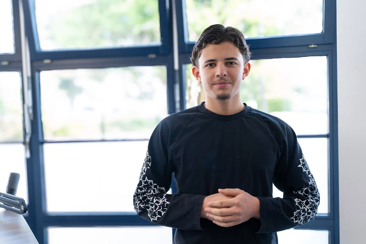 Amir Belcaid, FOS-Praktikant bei der Barock Academy